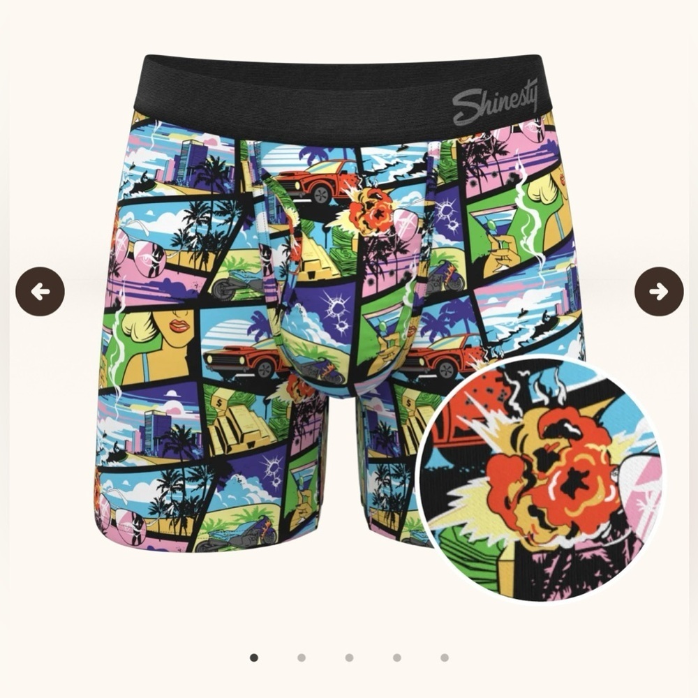 NWT, Shinesty Ball Hammock® Pouch Underwear With Fly,‎ The Gas Pedal, 2x